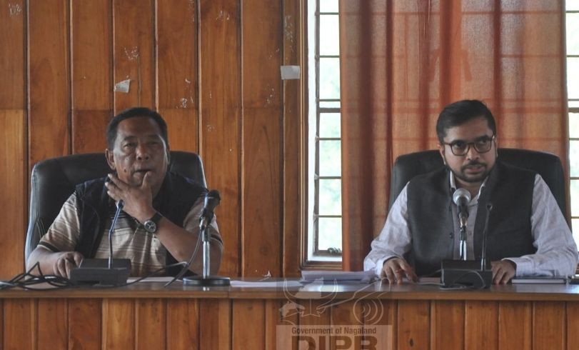 Peren DC Vineet Kumar addressing the DPDB meeting at the DC’s Conference Hall, Peren on November 7. (DIPR Photo)